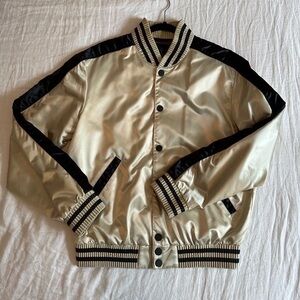 Calvin Klein Collection Satin Bomber Jacket